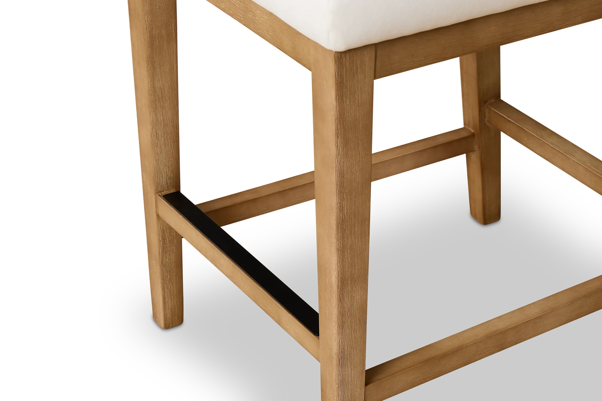 Nixon White 24" Upholstered Barstool