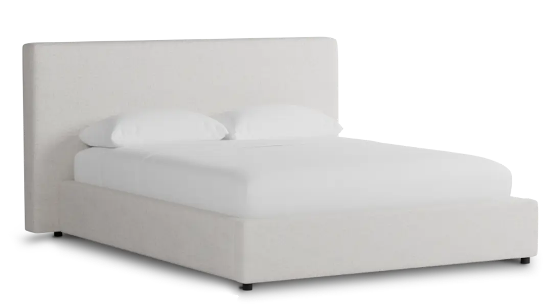 Grayton Linen Light Beige 44" Upholstered Platform Bed Grayton Linen Light Beige 44" Upholstered Platform Bed