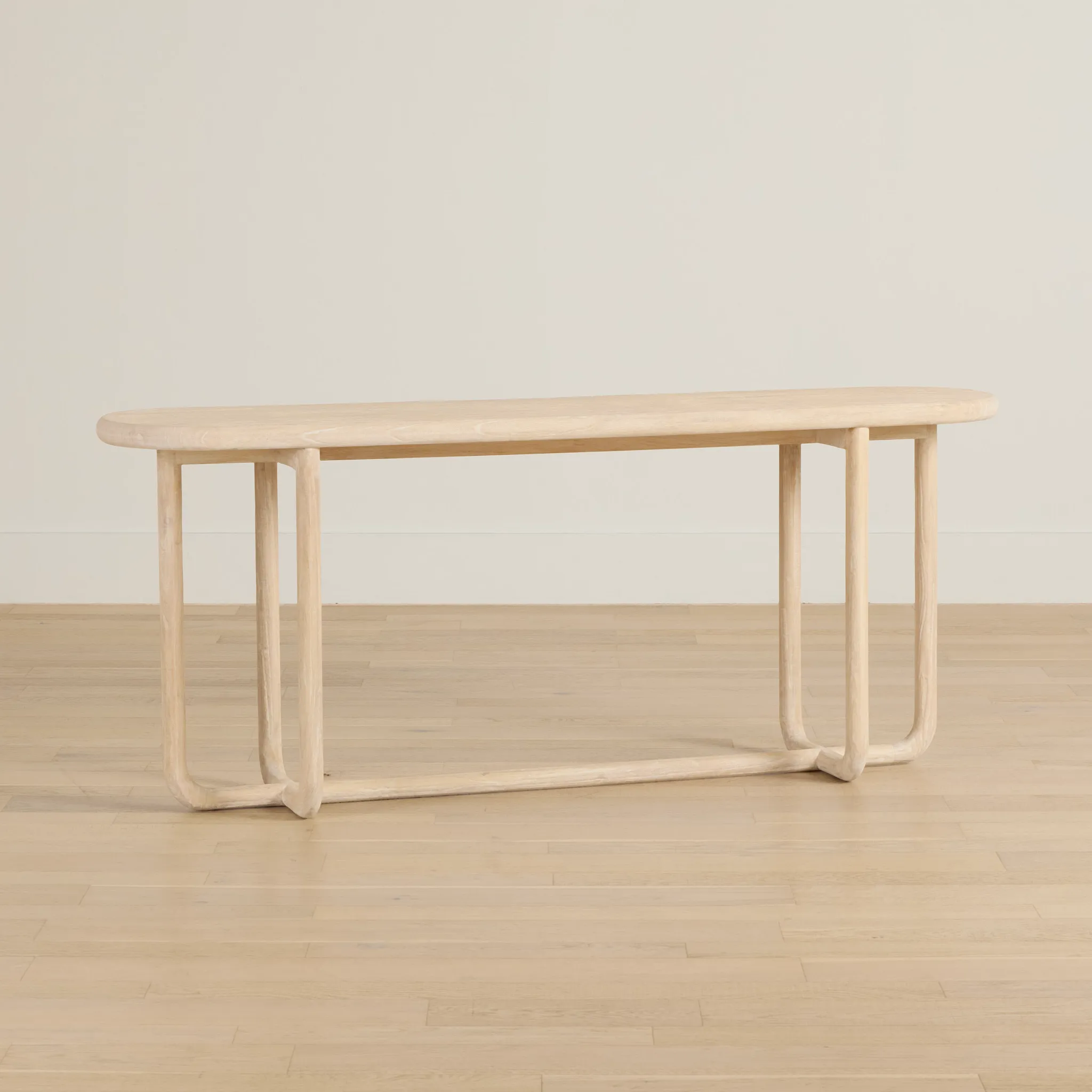 Kairo Light Tone Oval Console Table