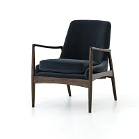 Four Hands Abella Navy Velvet Accent Chair