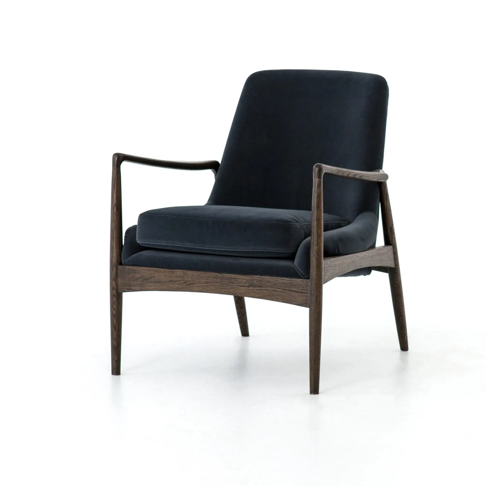 Four Hands Abella Navy Velvet Accent Chair Four Hands Abella Navy Velvet Accent Chair