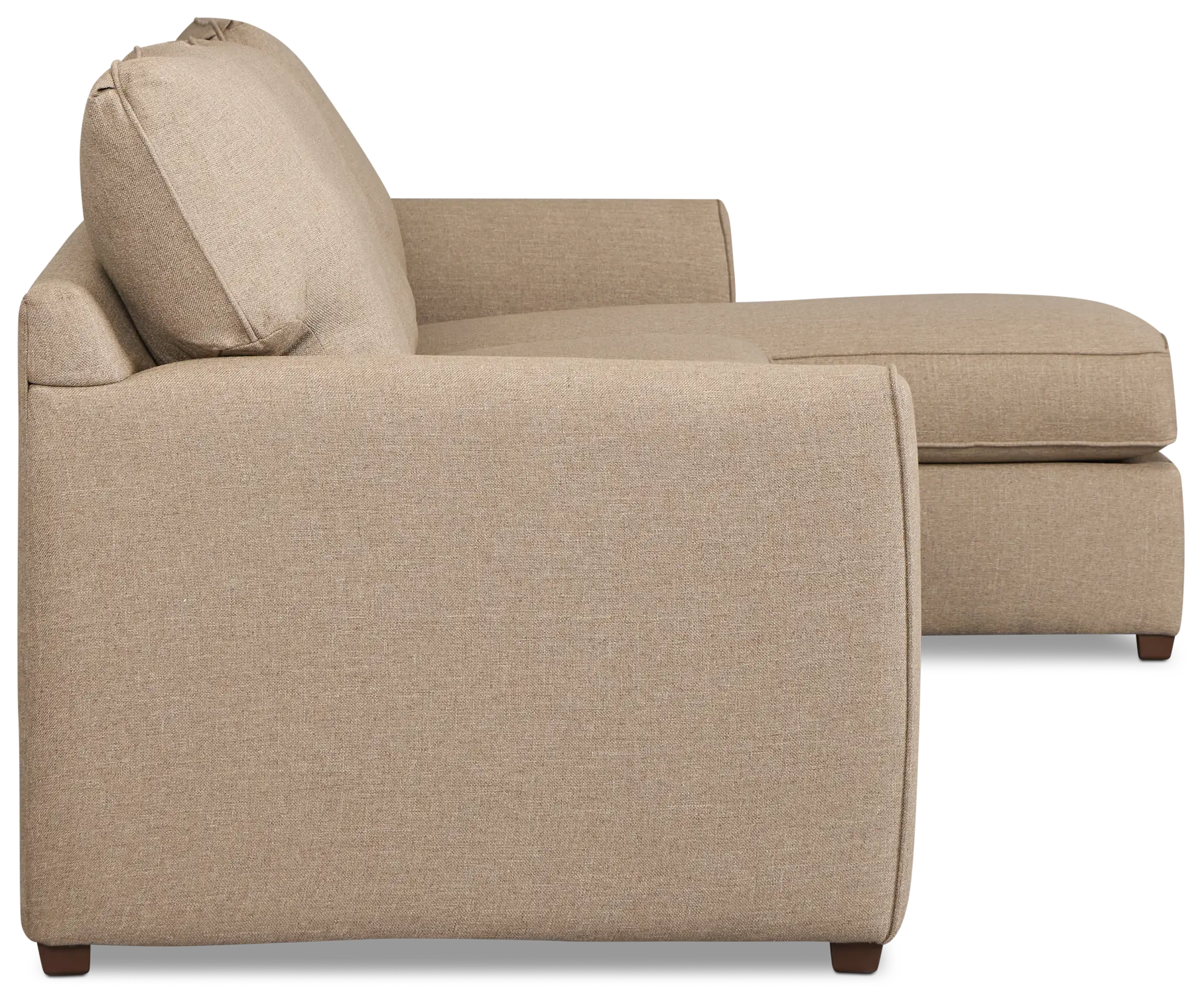 Tate Brown Fabric Small Right Chaise Sectional Tate Brown Fabric Small Right Chaise Sectional