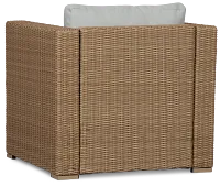 Montecito Light Tone Chair With Light Blue Cushions