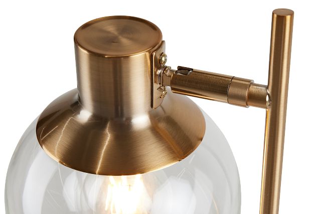 Lila Gold Metal Desk Lamp