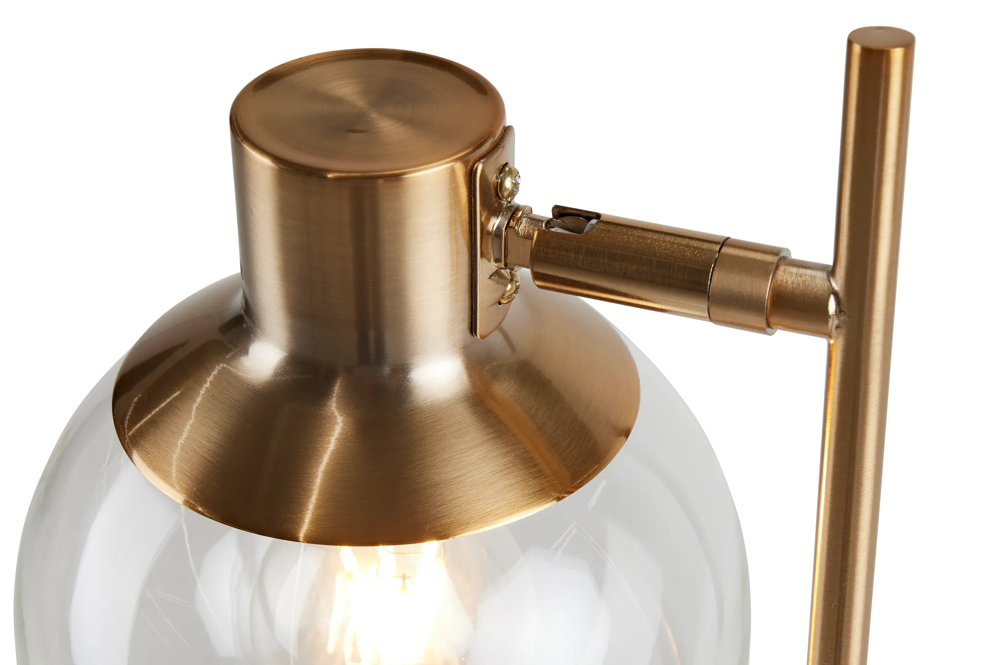 Lila Gold Metal Desk Lamp