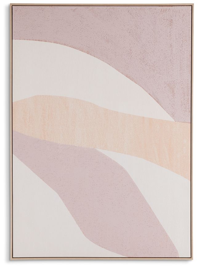 Swoosh Light Pink Canvas Wall Art