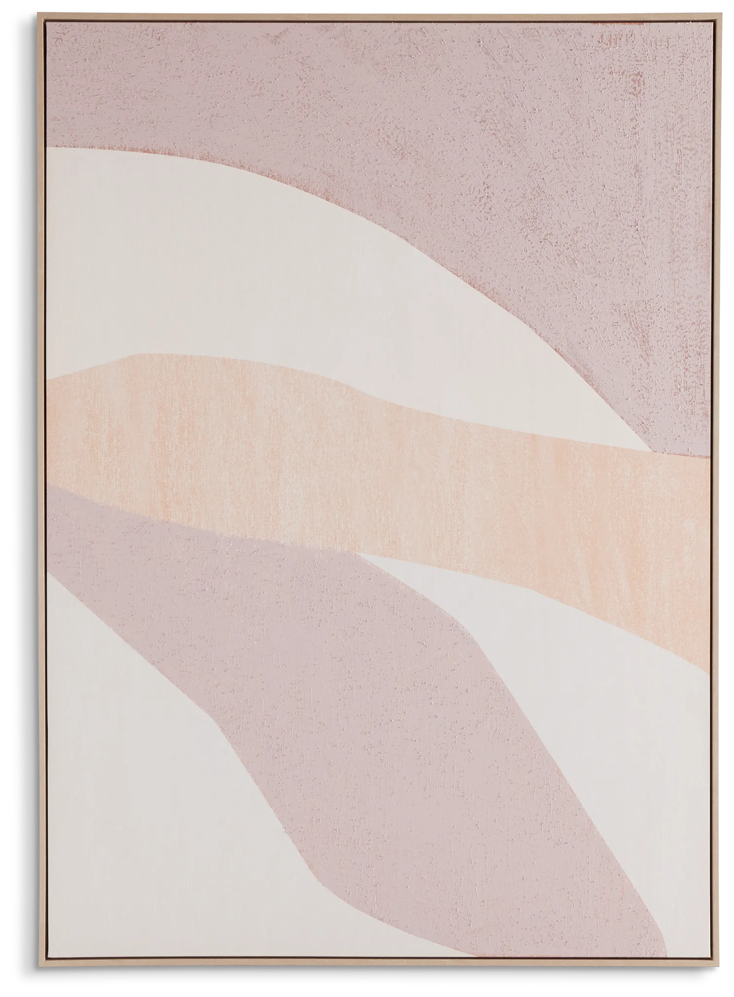 Swoosh Light Pink Canvas Wall Art