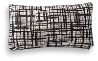 Network Black Lumbar Accent Pillow
