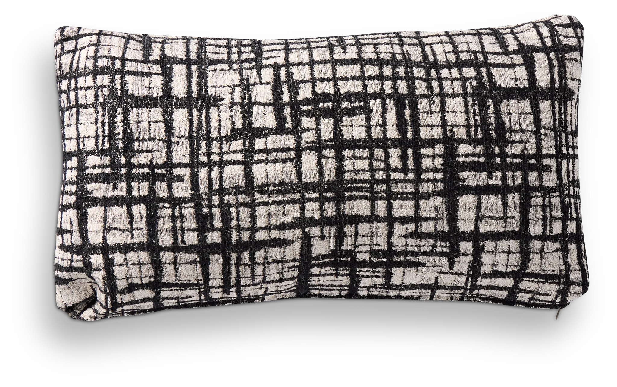 Network Black Lumbar Accent Pillow