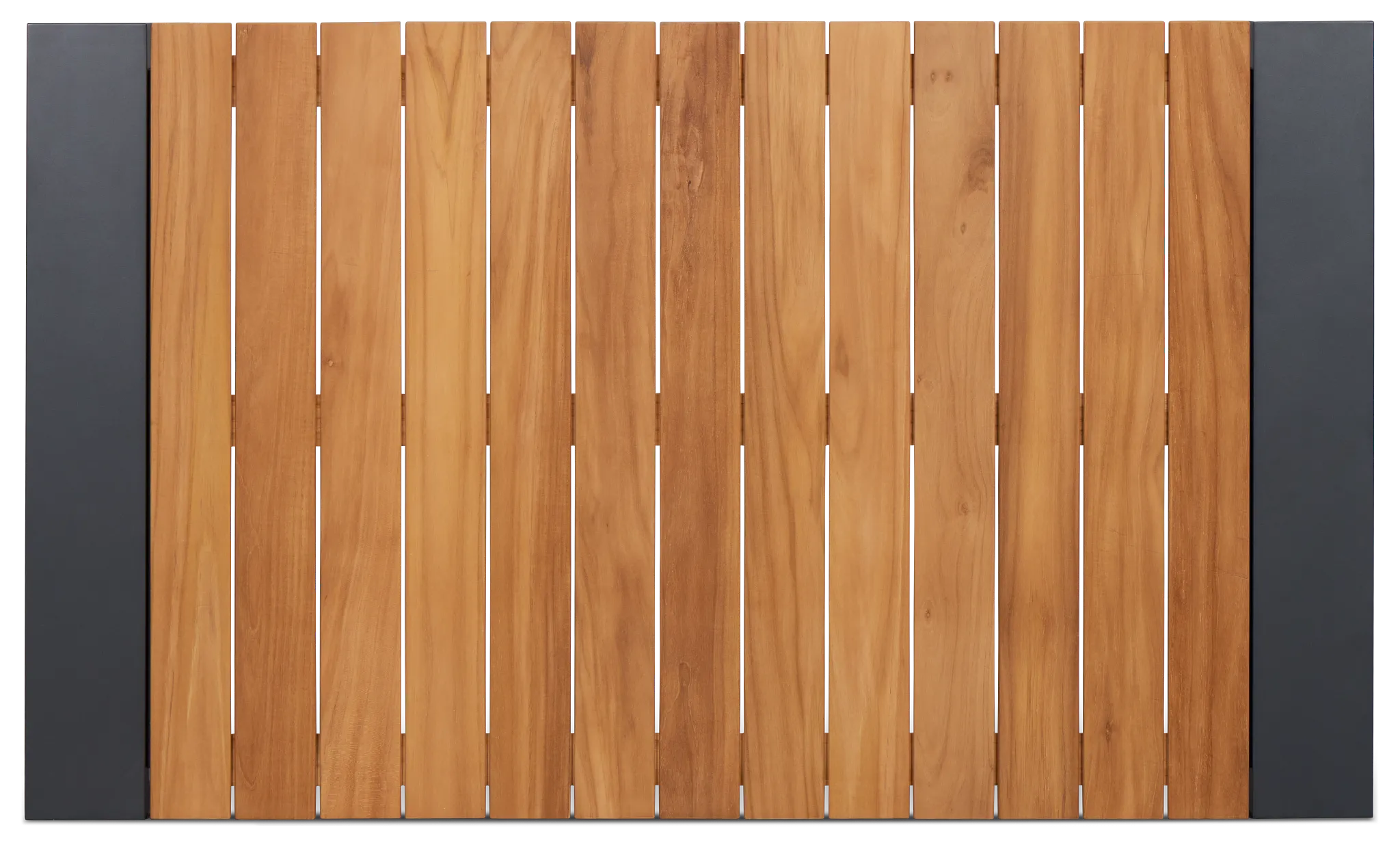 Sunrise Dark Gray Teak 65" Rectangular Table