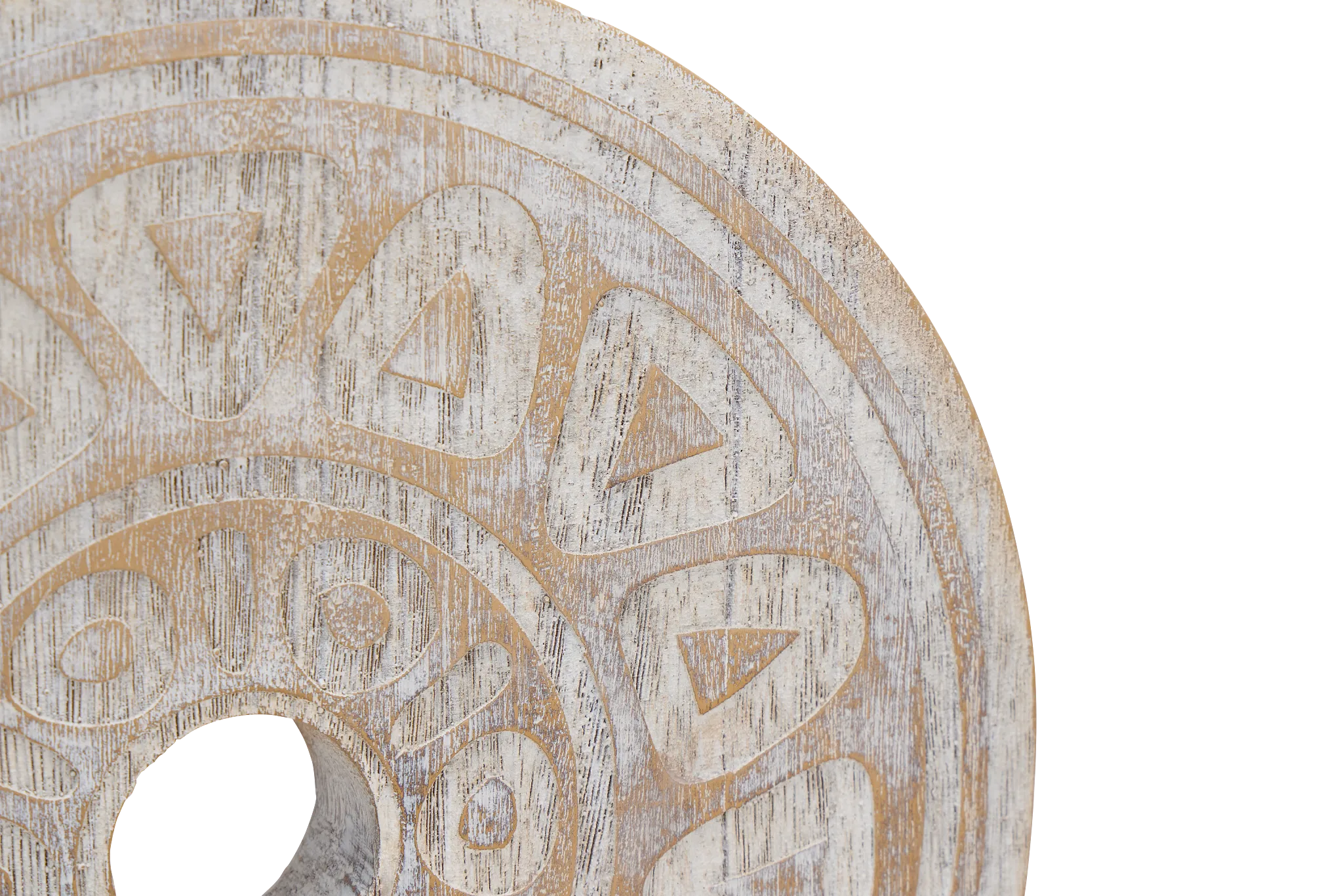 Rusty White Large Tabletop Accessory