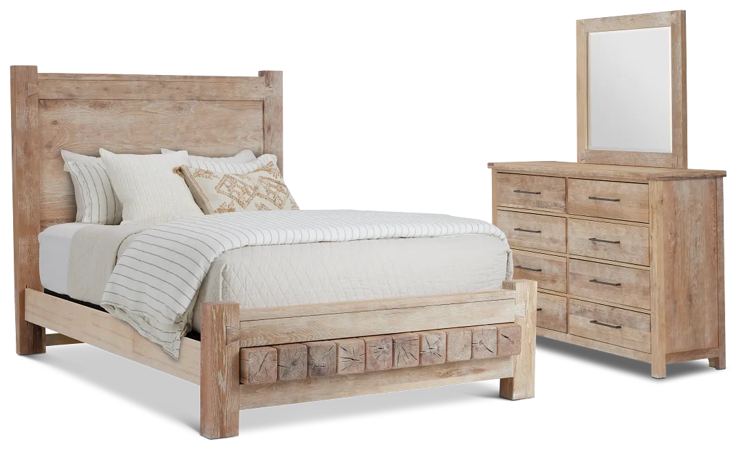Salt Lake Light Tone Platform Bedroom