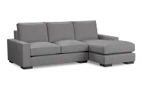 Edgewater Revenue Gray Right Chaise Sectional