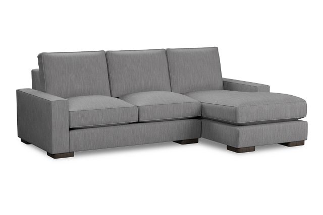 Edgewater Revenue Gray Right Chaise Sectional