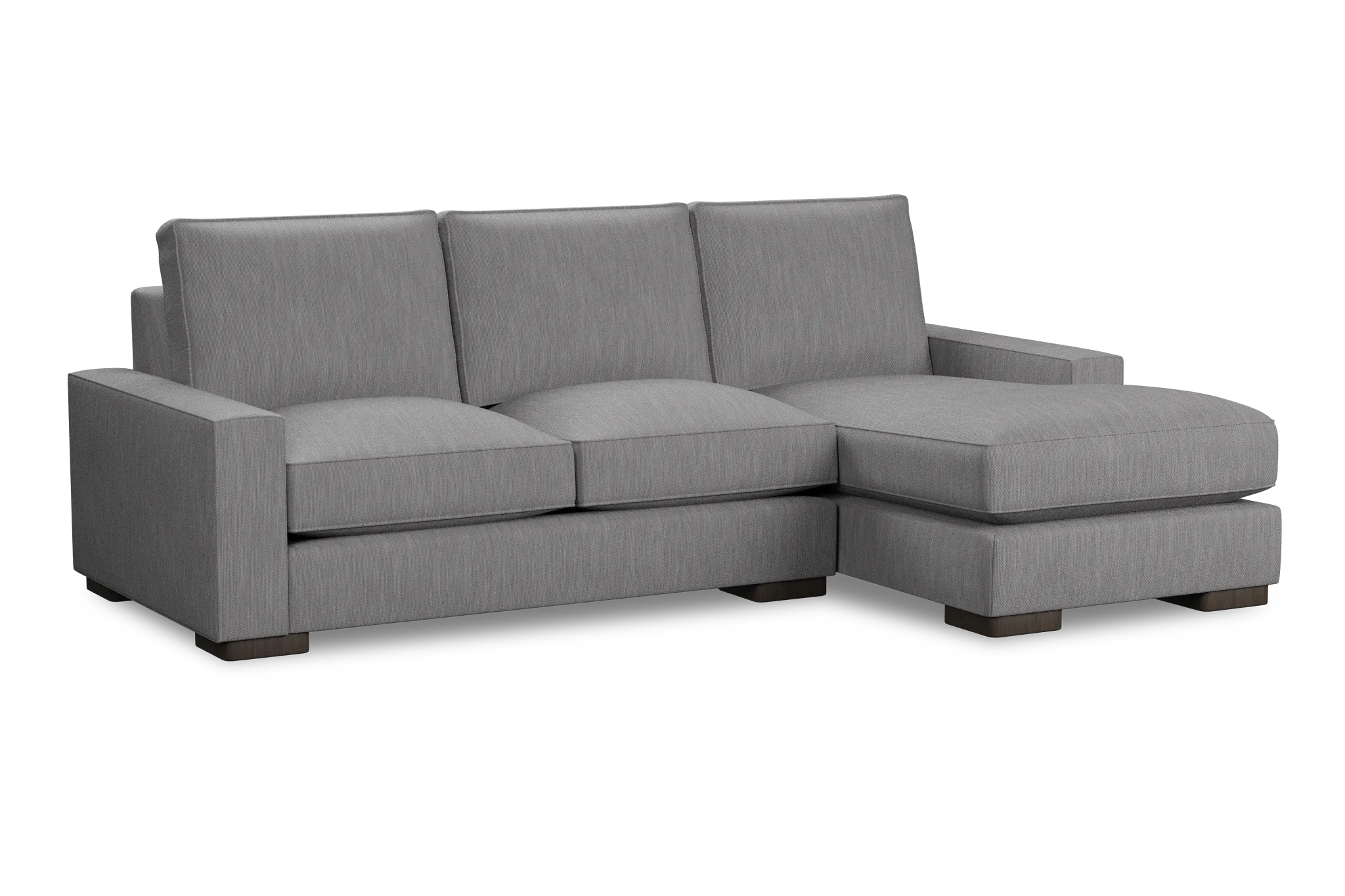 Edgewater Revenue Gray Right Chaise Sectional