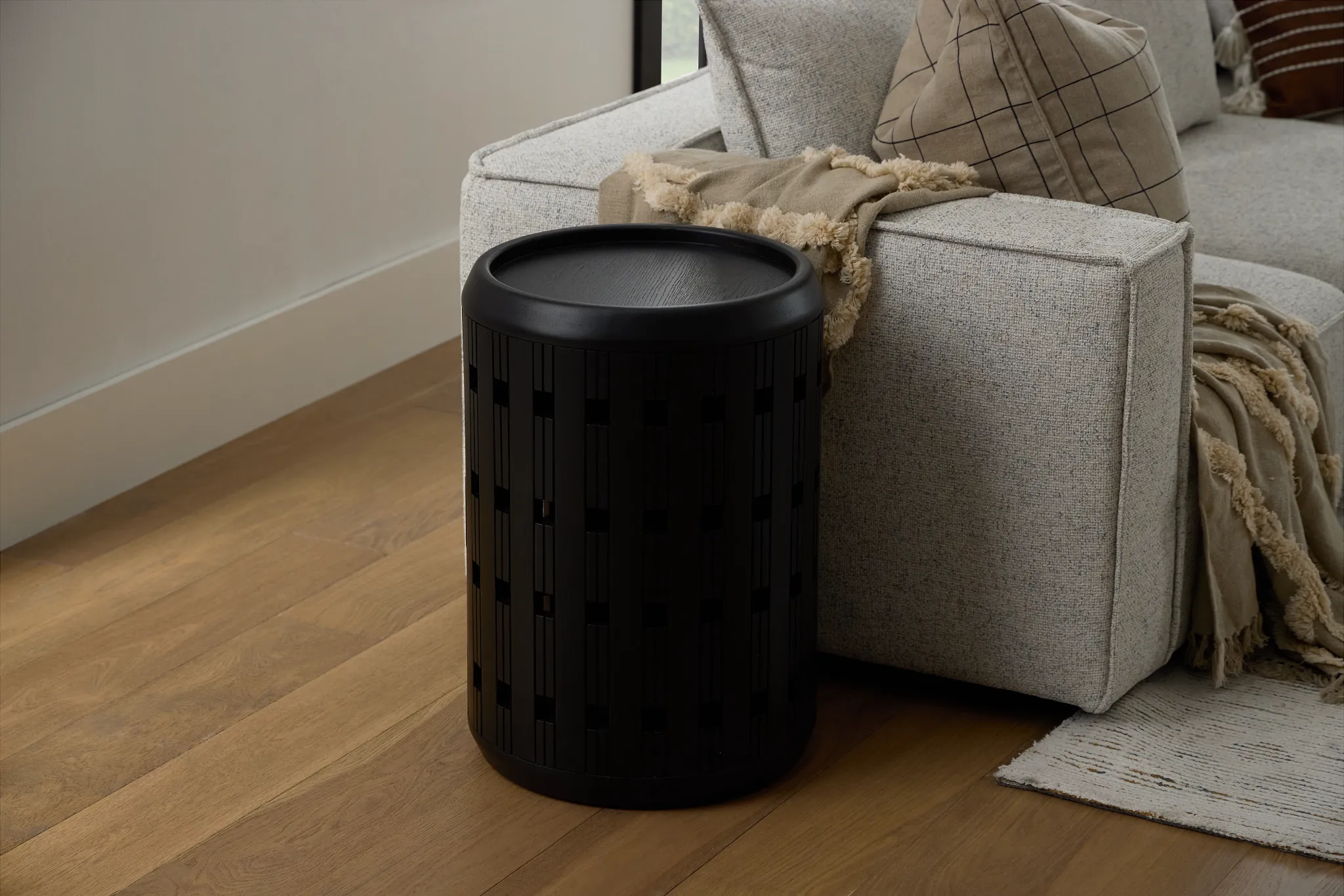 Provo Dark Tone Round End Table