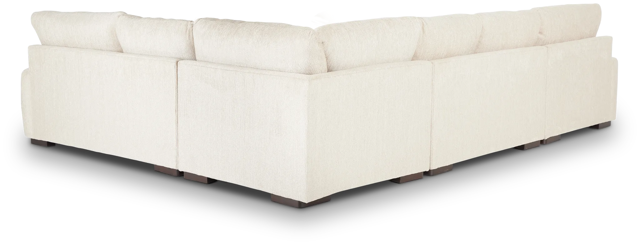 Alpha Beige Fabric Medium Left Chaise Sectional