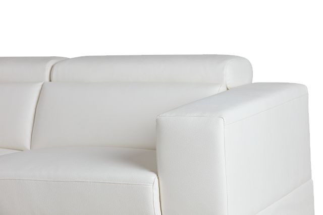 Maxwell White Micro Two-arm Sectional