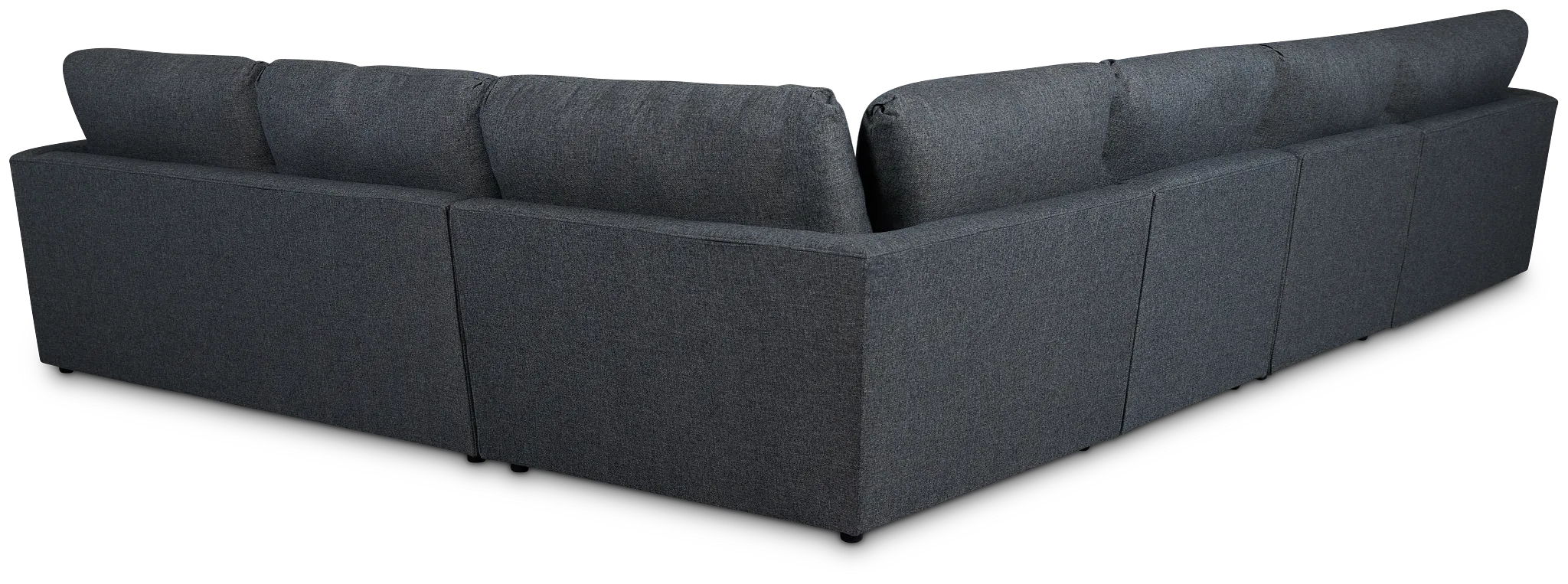 Noah Dark Gray Fabric Large Left Chaise Sectional