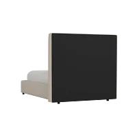 Grayton Linen Beige 54" Upholstered Platform Bed