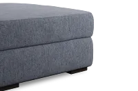 Edgewater Elevation Gray Ottoman