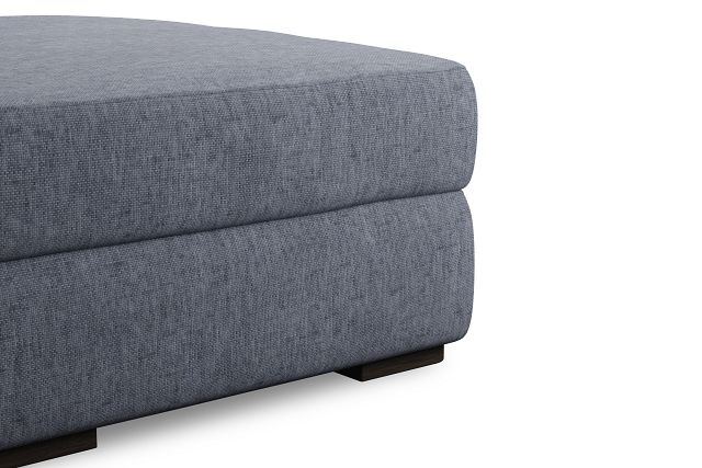 Edgewater Elevation Gray Ottoman