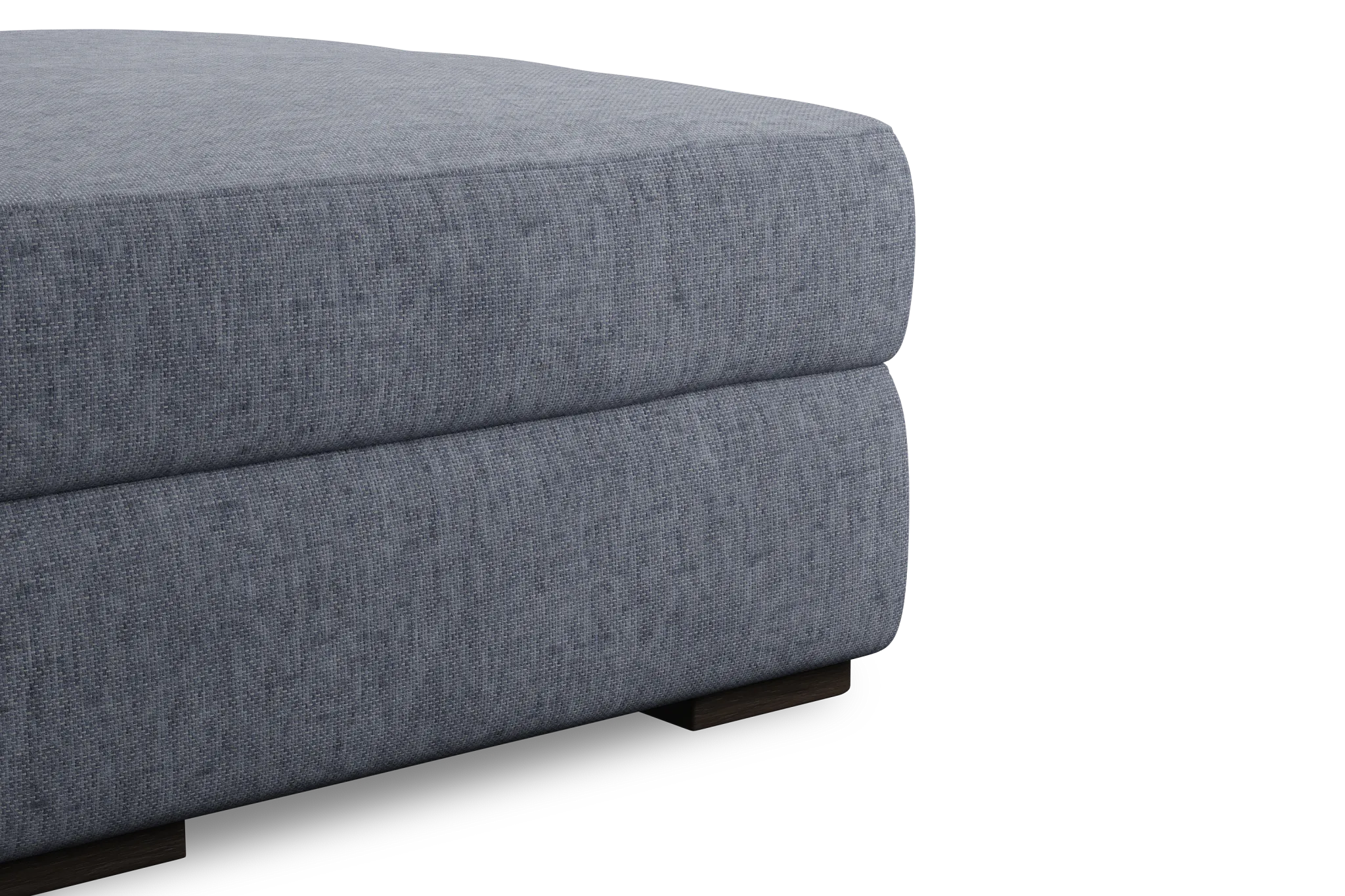 Edgewater Elevation Gray Ottoman