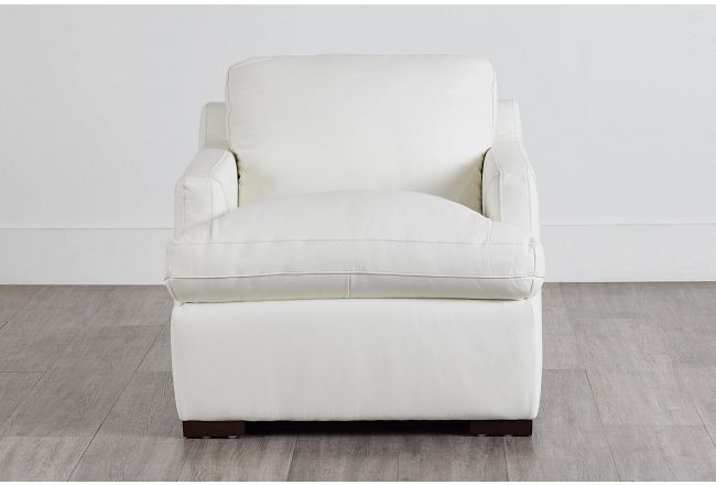 Amari White Leather Chair