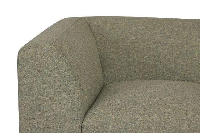 Baylor Green Fabric Corner Chair