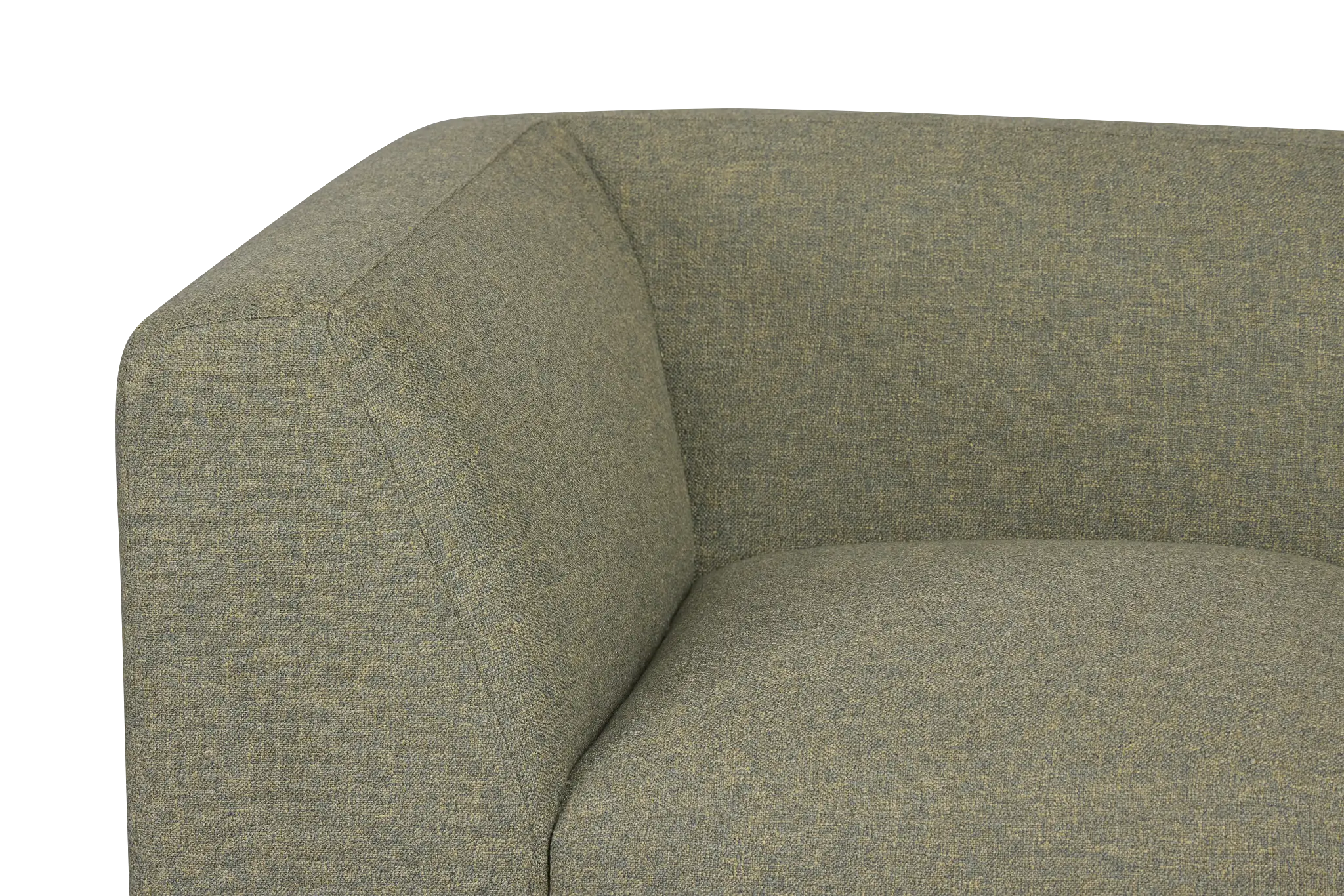 Baylor Green Fabric Corner Chair Baylor Green Fabric Corner Chair