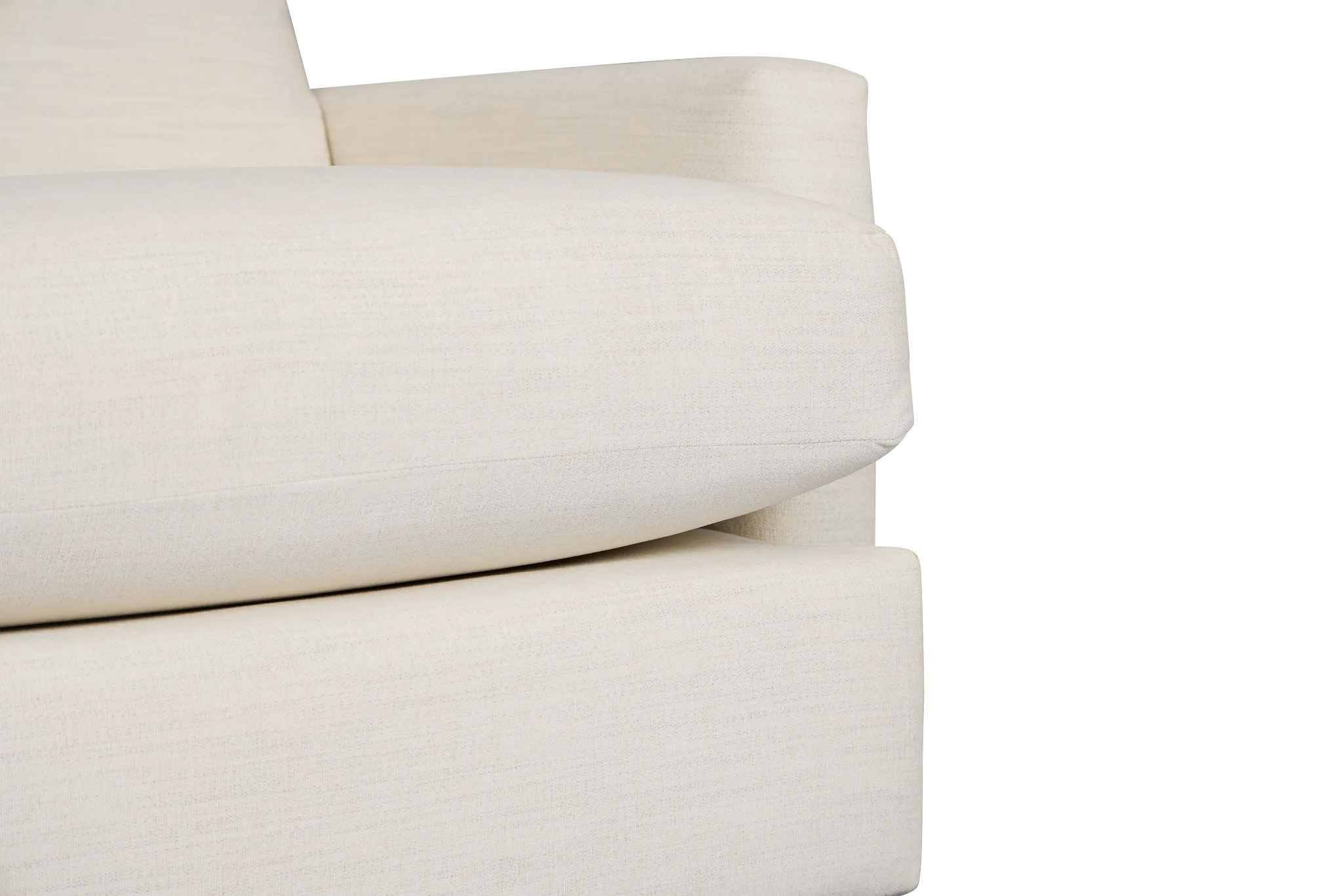 Noah Ivory Fabric Loveseat