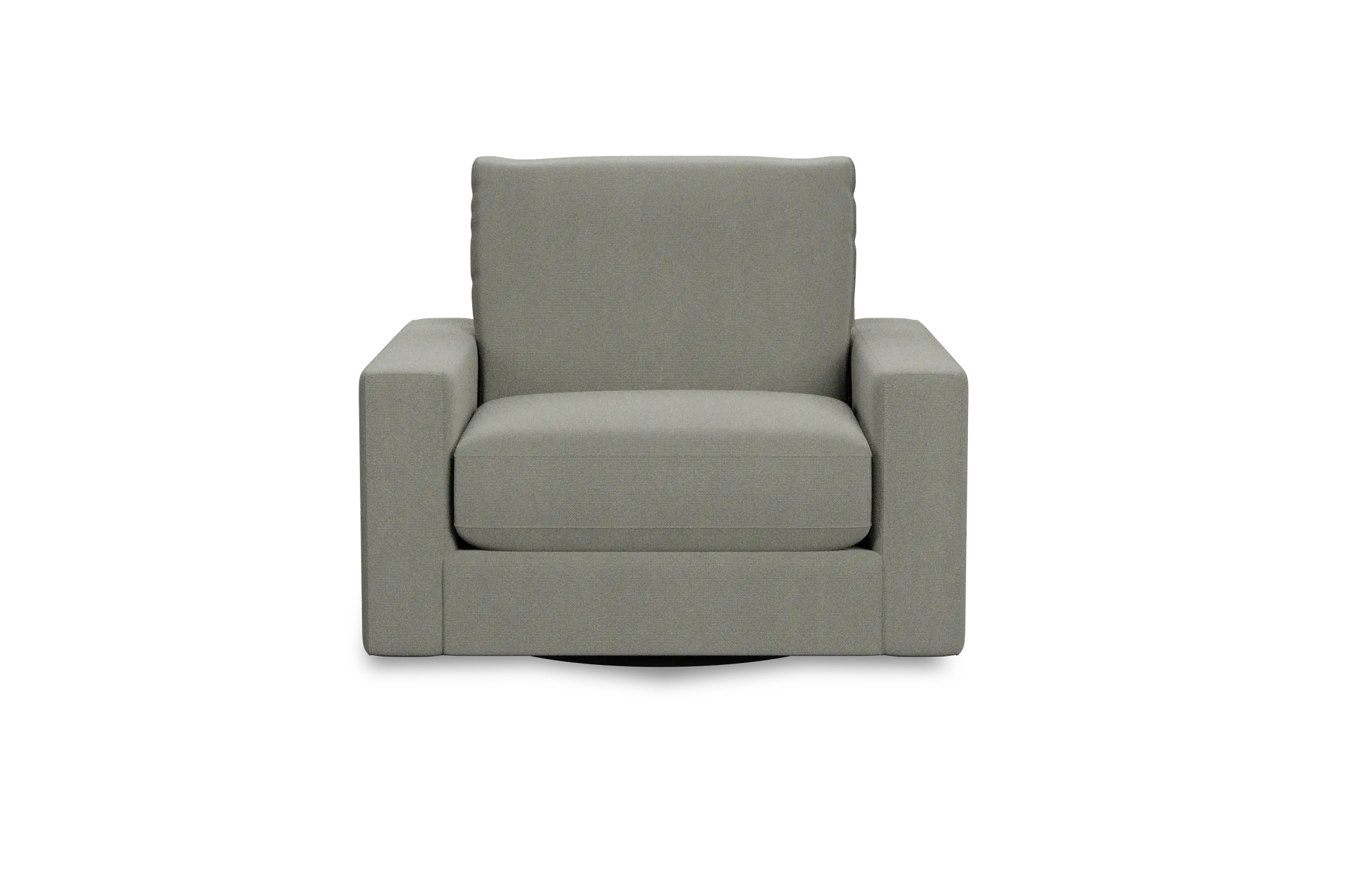 Edgewater Delray Pewter Swivel Chair