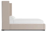 Captiva Elite Light Taupe 60" Upholstered Shelter Bed