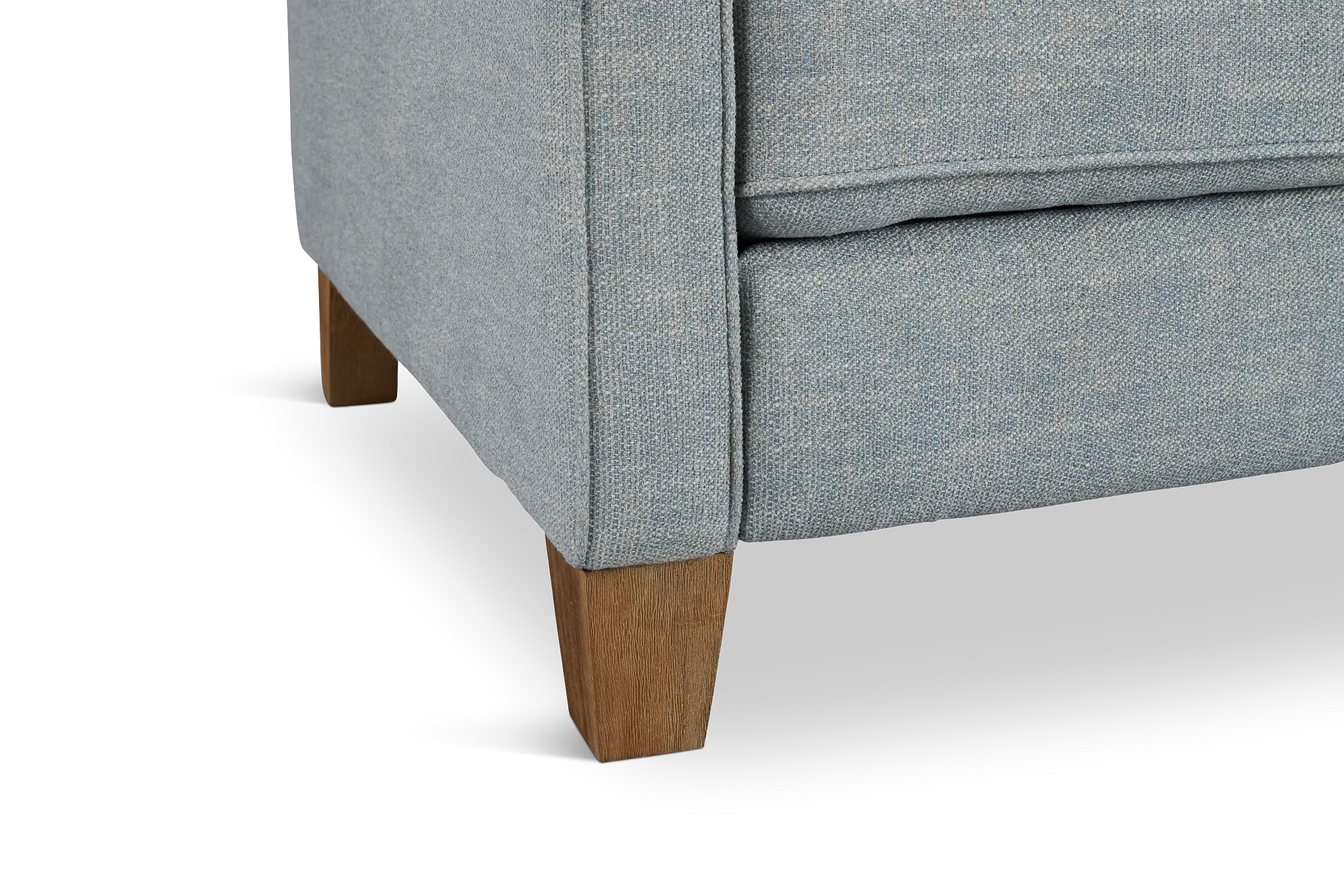 Bayside Light Blue Fabric Power Reclining Sofa