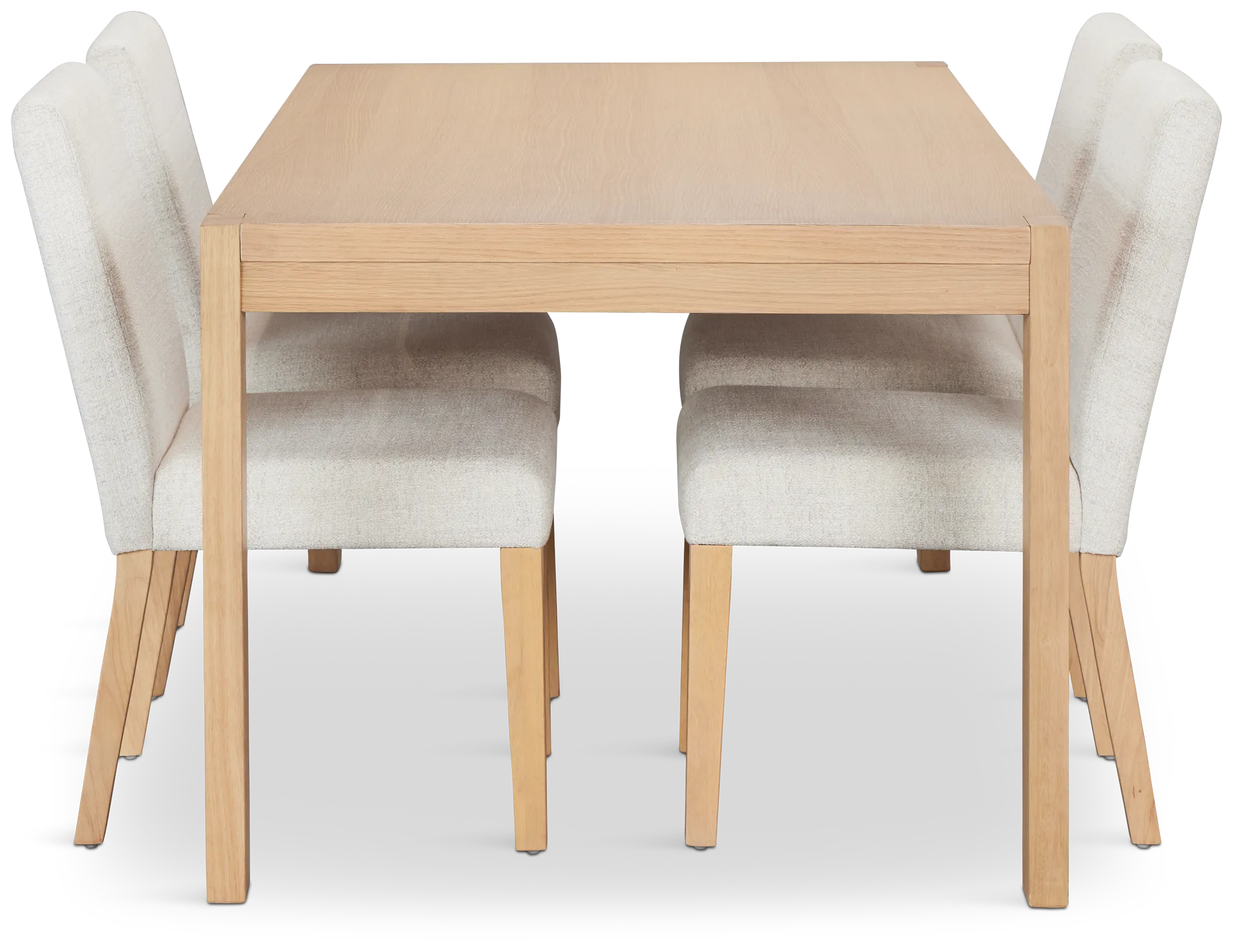 Park Ridge Light Tone Rectangular Table & 4 Upholstered Chairs