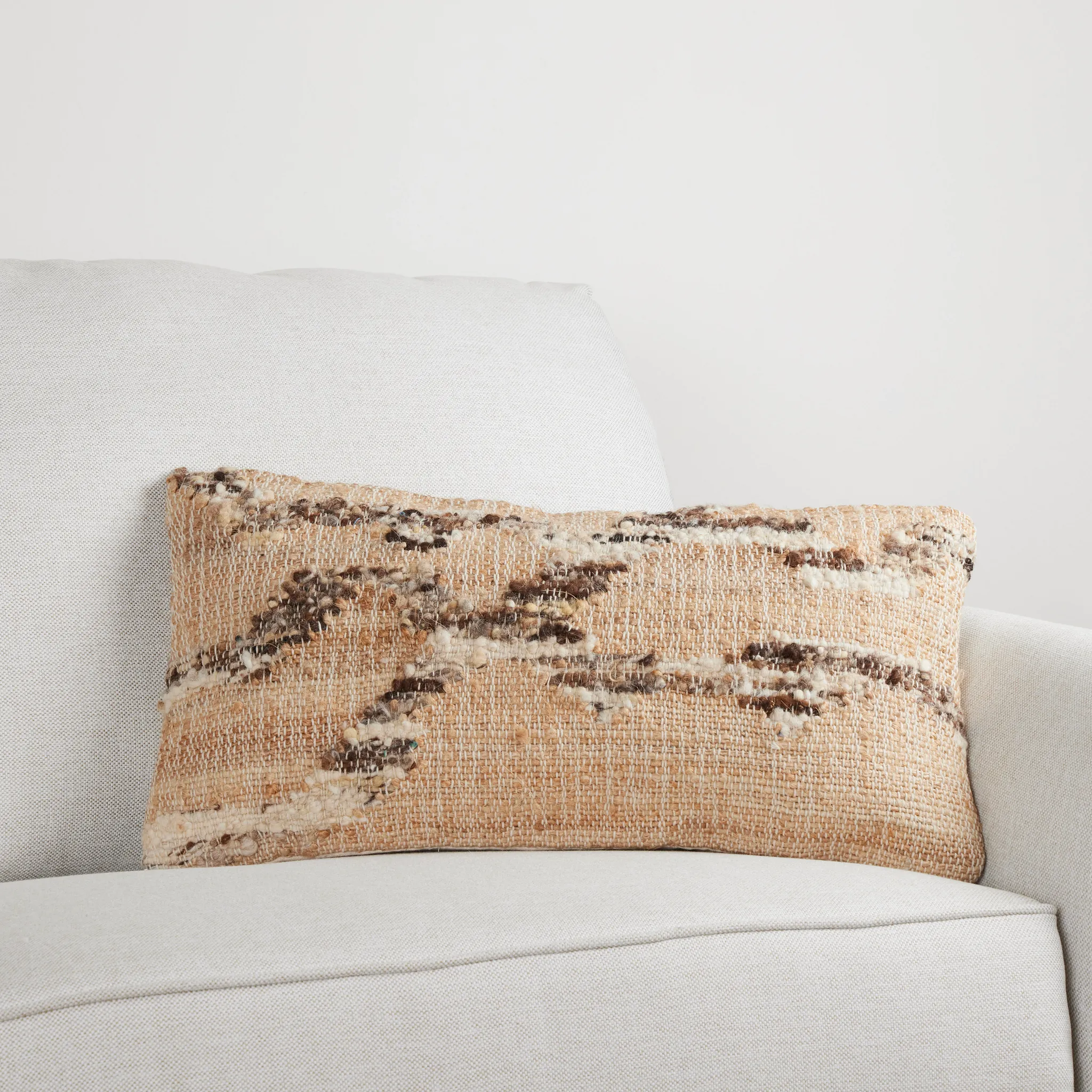 Greb Light Brown Lumbar Accent Pillow
