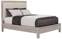 Caelan Light Tone Uph Platform Storage Bed