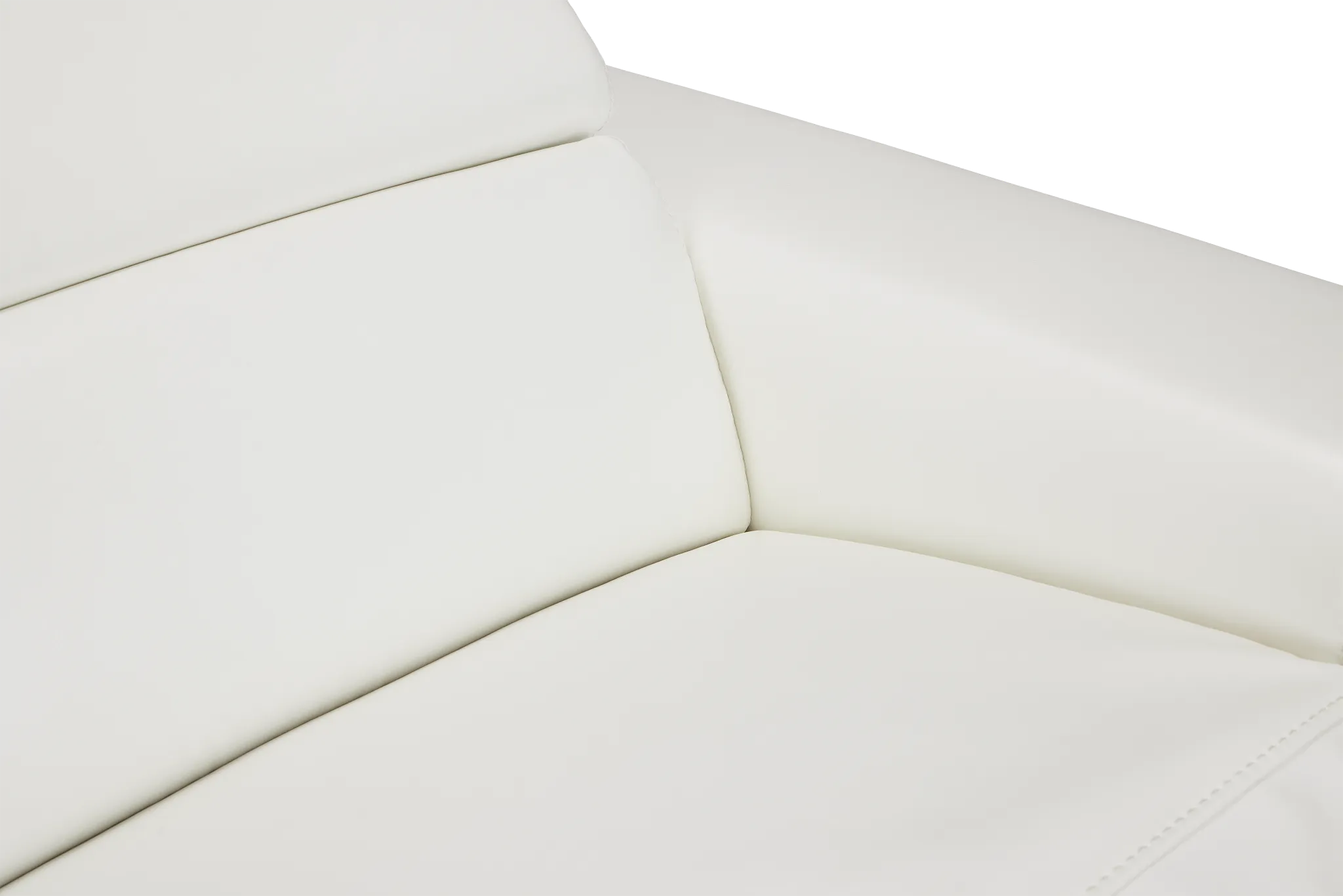 Lombardy White Micro Power Reclining Sofa