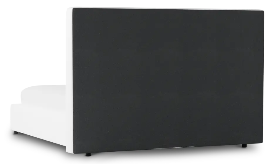 Grayton Peyton White 54" Upholstered Platform Bed Grayton Peyton White 54" Upholstered Platform Bed