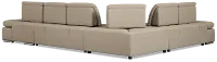 Eden Gray Micro Medium Right Chaise Sleeper Sectional