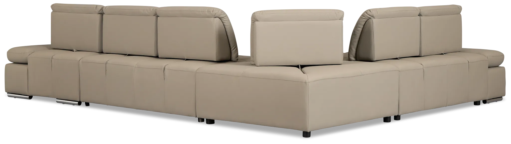 Eden Gray Micro Medium Right Chaise Sleeper Sectional