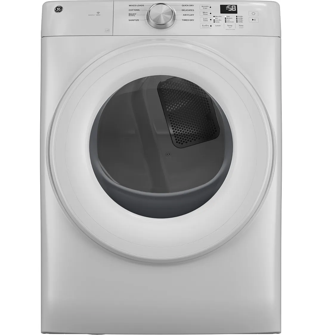 Ge 35 Series White Front Load Electric Dryer