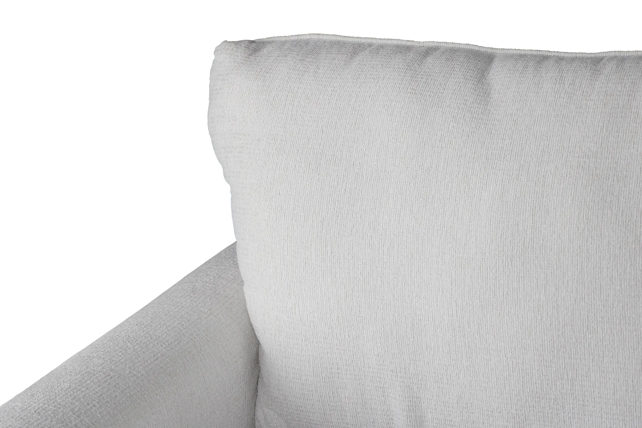 Avalon White Fabric Left Chaise Sectional