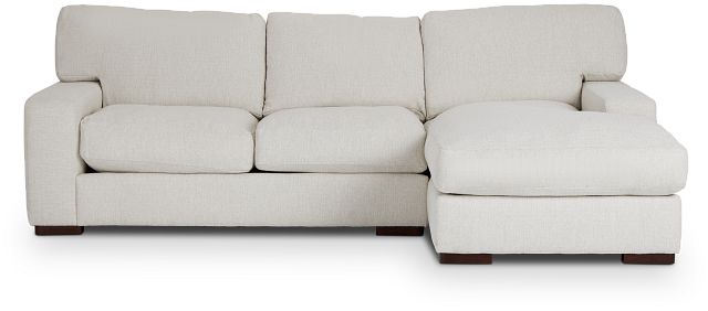 Veronica White Down Right Chaise Sectional (4)