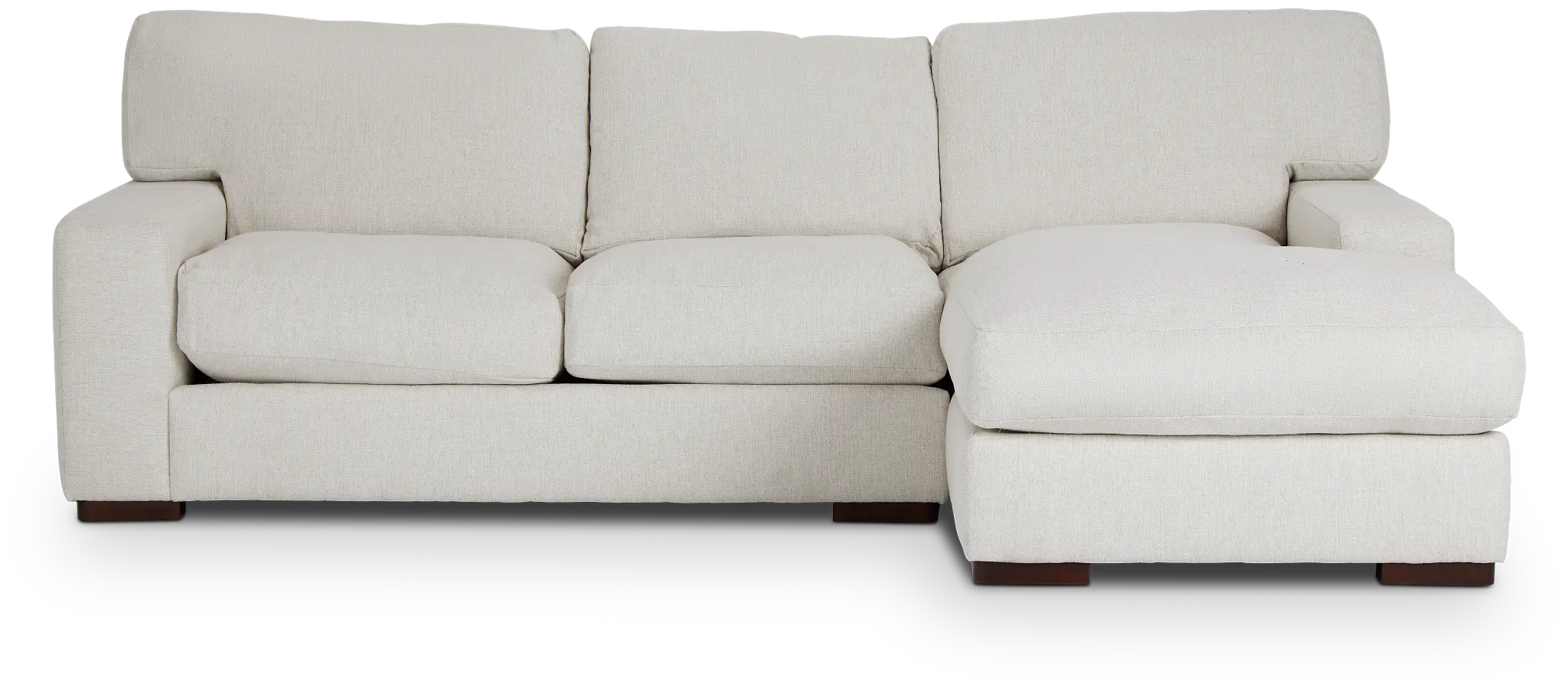 Veronica White Down Right Chaise Sectional Veronica White Down Right Chaise Sectional