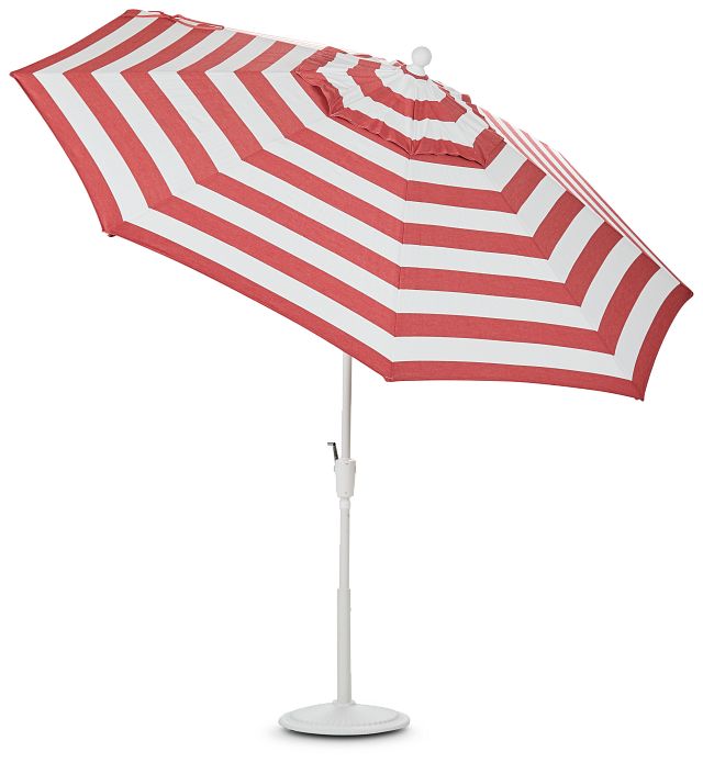 Capri Red Stripe Umbrella Set (4)