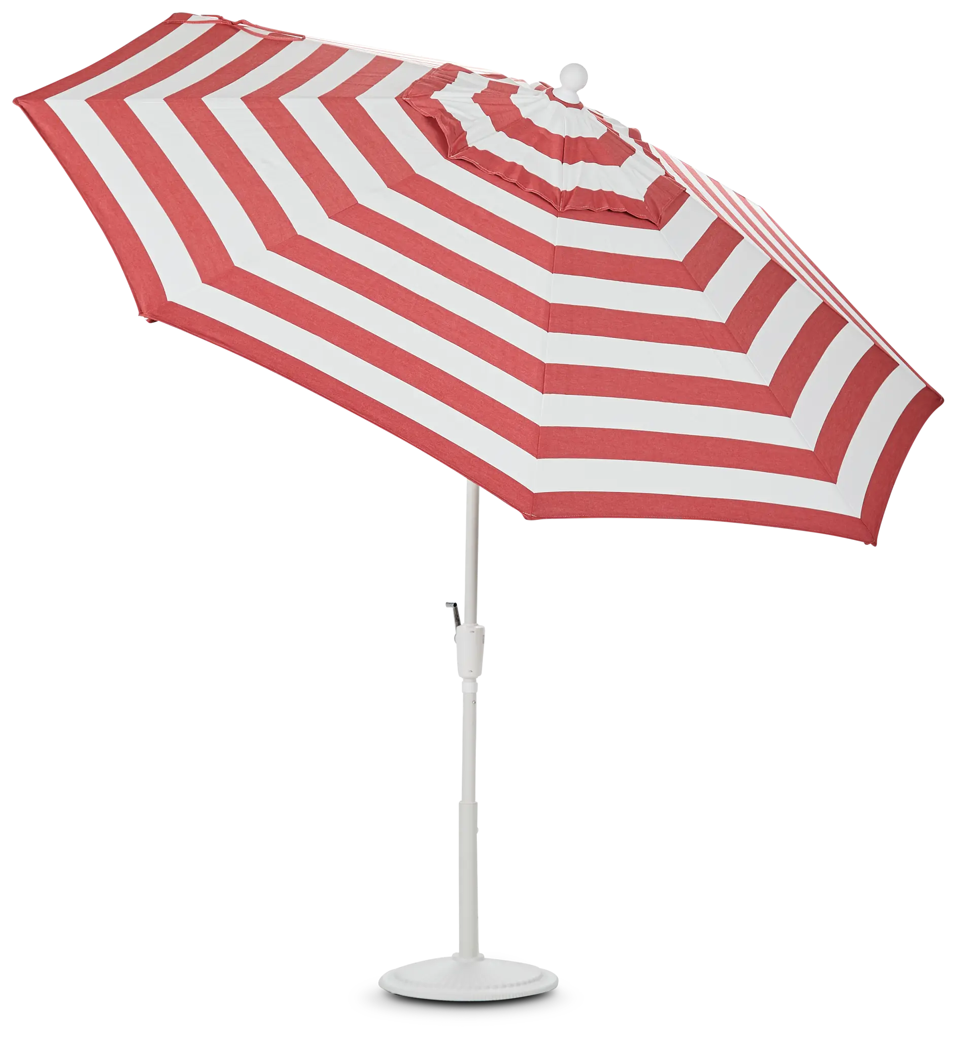 Capri Red Stripe Umbrella Set Capri Red Stripe Umbrella Set