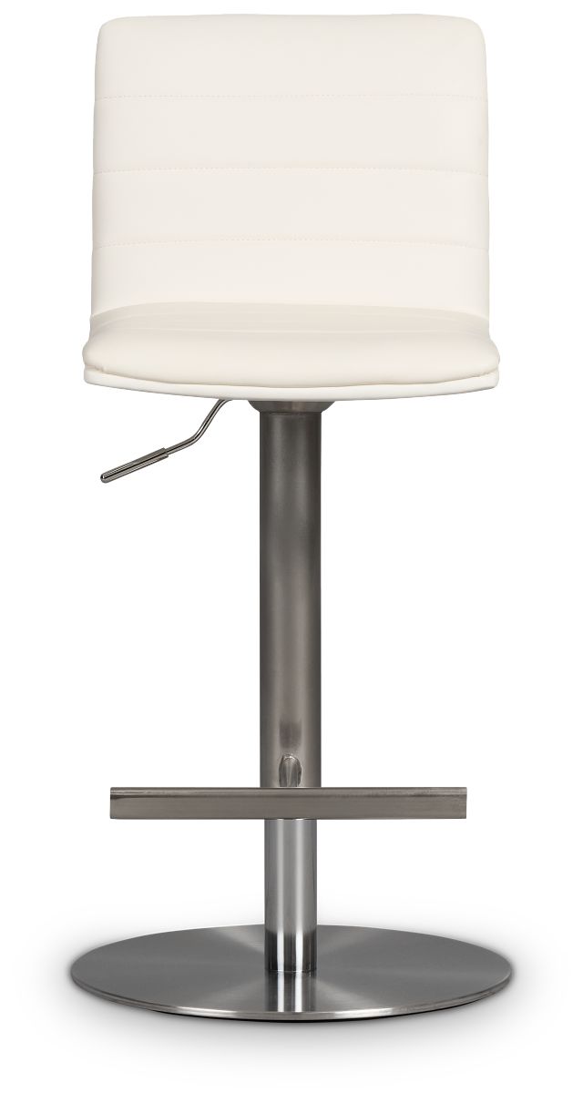 Ellis White Uph Adjustable Stool