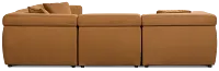 Aria Medium Brown Micro Immersive 5-piece Modular Sectional W/2 Speakers