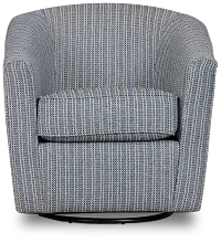 Driftwood Blue Glider Swivel Chair